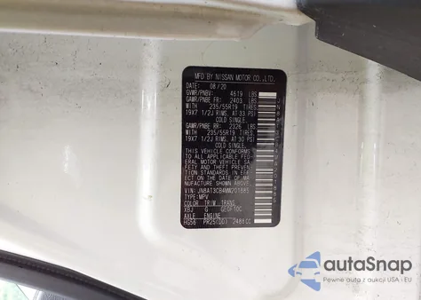 2021 Nissan Rogue Sl Intelligent Awd from USA, damaged, VIN JN8AT3CB4MW201885